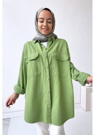 Resim Soft Gömlek - Yeşil 