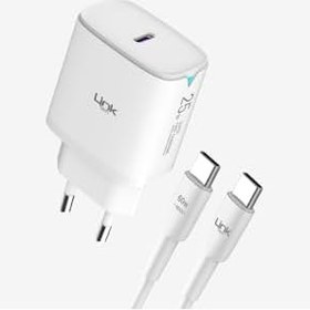 Resim LinkTech C308 20W PD Type-C to Lightning Kablolu Şarj Aleti Set 
