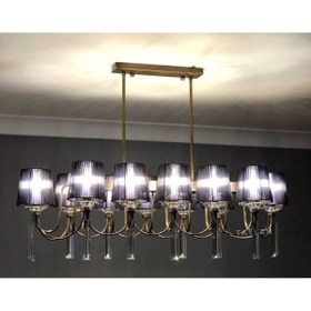 Resim yıldırımavize Kontes 12 Li Yemek Masası Eskitme (TAM MONTAJLIDIR.) ( Led Ampuller Hediye) 