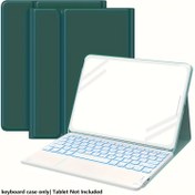 Resim Klavyeli iPad Kılıfı 10. Nesil için - 7 Renkli Aydınlatmalı Çıkarılabilir Tablet Klavyesi ve Dokunmatik Ped ile - iPad 9./8., 10./11., Pro 1.-4. nesil, Air 3/4/5, & Air 11" (M2) 2024 için - Kalem Tutuculu Klavye Kılıf 