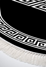 Resim Alanur Home Eko Trend Djt Yıkanabilir Kaymaz Taban Oval 3 Lü Yatak Odası Takımı 656m Modern Siyah 