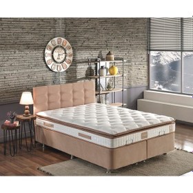 Resim Nironyatak Niron Queen Çift Kişilik Pedli Yatak Baza Başlık Seti 180X200 Ort 