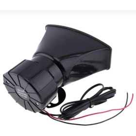 Resim Genel Markalar 7 Sesli Mikrofonlu Megafon Siren 100 WATT Yüksek Sesli 12 Volt Uyumlu 