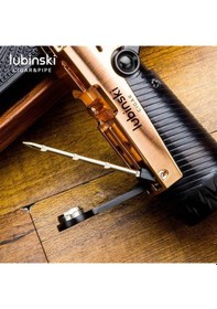 Resim Lubinski Lion İğneli + Delicili Tek Torch Puro Çakmağı Gunmetal 