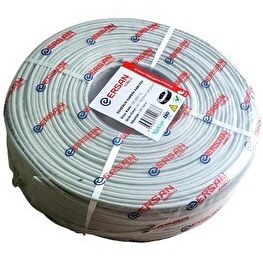 Resim Ersan Kablo 2+1 0.22MM Cu Bakır 250 Metre Güvenlik Kamera Kablosu 