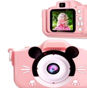 Resim Vothoon Çocuk Dijital Fotoğraf Makinası 20 Mp Video Kaydedici 2.0 Inç Çift Kameralı 