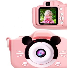Resim Vothoon Çocuk Dijital Fotoğraf Makinası 20 Mp Video Kaydedici 2.0 Inç Çift Kameralı 