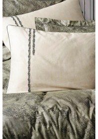 Resim Elite Saten Çift Kişilik Nevresim Takımı Sendero Haki Yeşil 