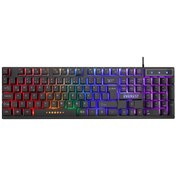 Resim Klavye Oyuncu Gaming Rgb Rainbow Membrane Everest Kb-24 Siyah 
