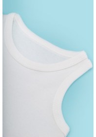 Resim Novibaby 5'li Bebek Atlet Body Zıbın Çıtçıtlı Ekru 100% Pamuk Ekru 