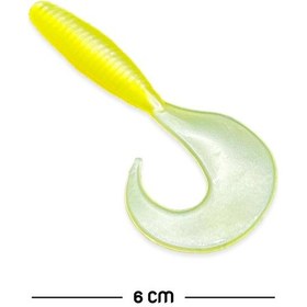 Resim Silikon Kurt Yem - 60mm - Sarı/beyaz - Yumy 18065-463 