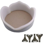 Resim Plastik Havlu Ve Tesbih Kutusu Prenses 26X27X10 Cm Gümüş N11.2719 