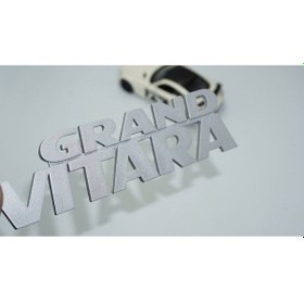 Resim Grand Vitara Bagaj Gri Yazı Amblem Suzuki İle Uyumlu 