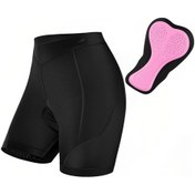 Resim Kadın Bisiklet Dolgulu Şort Bisiklet 3d Dolgulu İç Çamaşırı Bisiklet Dolgusu Sürüş Şortu Bisiklet İç Çamaşırı Şortu Siyah 