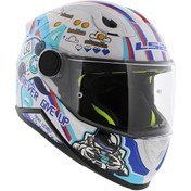 Resim Ls2 Kıd Next Level Çocuk Kapalı Kask Beyaz - Mavi 