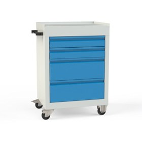 Resim Ost1001 Takım Arabası Gri Antrasit 4 Çekmeceli 