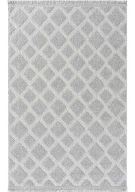 Resim Cool Halı Oscar 7505 Gri Hav Toz Vermez Hasır Dokulu Salon Mutfak Koridor Halısı 