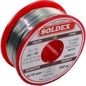 Resim 200G 0,75Mm Lehim Teli (%60 Kalay / %40 Kurşun) 