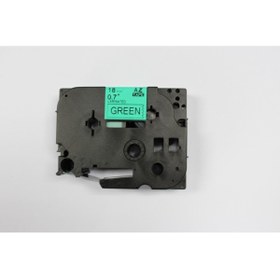 Resim Genel Markalar Prıntpen Brother P-Touch Tze-741 Yesıl Etıkete Sıyah (18Mm X 8M) 