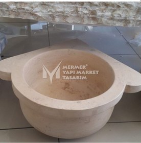 Resim Traverten Düz Köşe Kurna 