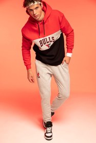 Resim Defacto Fit Slim Fit Nba Miami Heat Jogger Eşofman Altı 