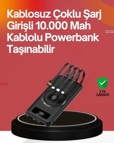 Resim 22.5w Hızlı + 15w Kablosuz Şarj Akıllı Powerbank İle Her An Enerji Çok Renkli 