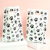 Resim 50 adet Eğlenceli Köpek Pati ve Kemiği Baskılı Hediye Çantaları - Dayanıklı Plastik Parti Favor Çantaları Köpek Temalı Kutlamalar, Şeker ve Atıştırmalık Ambalajlama İçin, Köpek Aksesuarı 