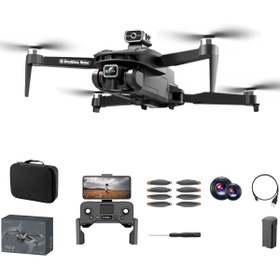 Resim GÜMRÜK BEY V168 Pro Katlanabilir 4K 5GHz GPS Drone - Fırçasız Motorlu Engellerden Kaçınma Öz. FPV RC Quadcopter 