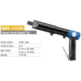 Resim Habib Makina Bemato Bma 1306a Havalı Raspa (Boya Sökücü) Keski Iğneli Tip 