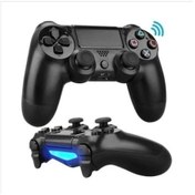 Resim Siyah Desen PS4 Uyumlu Kablosuz Oyun Kolu Playstation 4 V2 Yeni Nesil 