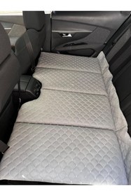 Resim Shop-set - Oto Arka Koltuk Yatak 70*130 Cm - Gümüş Gri Tay Tüyü 