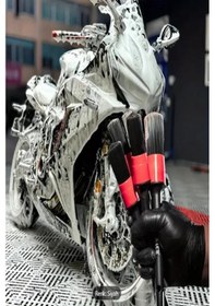 Resim 5 Parça Oto Ve Motosiklet Detaylı Fırça Seti , Farklı Boyutlarda 5 Adet Oto Yıkama Temizleme Fırçası 