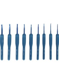 Resim Dancemonkey Lichen Tığ Tığ Tığ Seti, 9 Parçalı Tığ Kanca Seti Ergonomik Mavi Tx 