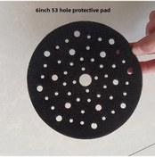 Resim Reedark 5 İnç 8 Delikli Otomatik Yapışkan Floklu Zımpara Tampon Pedi, Dayanıklı Koruma Ve Yumuşak Zımparalama İçin Üretimciye Direkt Tedarik 