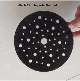 Resim Reedark 5 İnç 8 Delikli Otomatik Yapışkan Floklu Zımpara Tampon Pedi, Dayanıklı Koruma Ve Yumuşak Zımparalama İçin Üretimciye Direkt Tedarik 