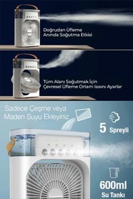 Resim MJ TOYS Taşınabilir Ev Ofis Oda Hava Nemlendirici Soğutucu Masaüstü Fan Siyah Vantilatör 