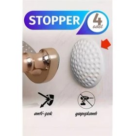 Resim Bfs Kapı Stopperi Golf Topu Model Kapı Çarpma Önleyici 4 Adet 