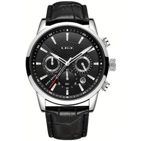 Resim Lumaworld Lıge Erkek Genç Kol Saatleri Yaratıcı Üç Gözlü Kadran Siyah Mavi Silvery Black Suya Dayanıklı Quartz Saat Altın 