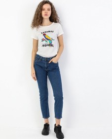 Resim Colin's 891 Maya Orta Bel Daralan Paça Slim Fit Mavi Kadın Jean Pantolon CL1049739_Q1.V1_DN04430 Mavi 