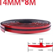 Resim Xiyu Shop 14MMX8M Stili Araba Ön Cam Contası Kauçuk Şerit Oto Çatı Pencere Kenar Sticker Gürültüye Dayanıklı Ses Yalıtımı Araba Su Geçirmez Toz Geçirmez Hava Şeridi (Yurt Dışından) 