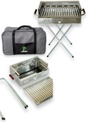 Resim Hype Store pratikoutdoor Pmaten Katlanır Ayaklı V Kademeli Mangal Çantalı 