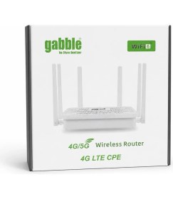 Resim Gabble GB8404 4g Lte Cpe Wifi 6 Modem Router |hızlı Sım Kart Destekli Kablosuz Internet Çözümü 