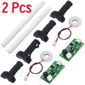 Resim 2 Adet USB Mini Nemlendirici DIY Seti, Püskürtme Ucu, Sürücü Kartı ve Nebülizör Filmi ile Mini Salınımlı 
