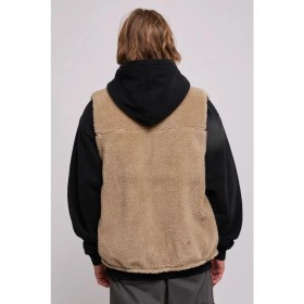 Resim Nike Sporswear Club Fleece Winterized Reversible Sythetic Fill Full-Zip Çift Traflı Erkek Bol Kesim Peluş Sentetik Dolgu Yelek Kahve-Siyah 