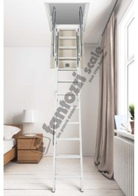 Resim Aytürk Fantozzi Acı4 Menşei Italya 70x100 4 Katlanır Metal Çatı Merdivenleri H:300cm 300 Cm'ye Kadar 