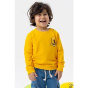 Resim Breeze Erkek Bebek Sweatshirt Kaykaycı Baskılı 9 Ay-3 Yaş, Sarı 