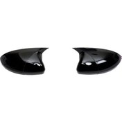Resim Toyota Corolla Uyumlu 2014/2018 Piano Black Ithal Batman Yarasa Ayna Kap 