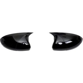 Resim Toyota Corolla Uyumlu 2014/2018 Piano Black Ithal Batman Yarasa Ayna Kap 