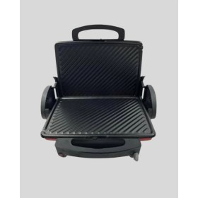 Resim Stylmenplus Tost Makinesi Kırmızı Döküm Plaka 6+ Dilim Çok Kapasiteli Izgara 