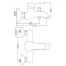 Resim Gms Zirve Mix Banyo Duş Bataryası - Zrv 103 ... 